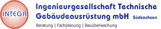 Logo INTEGA  Ingenieurgesellschaft Technische Gebäudeausrüstung mbH Südsachsen